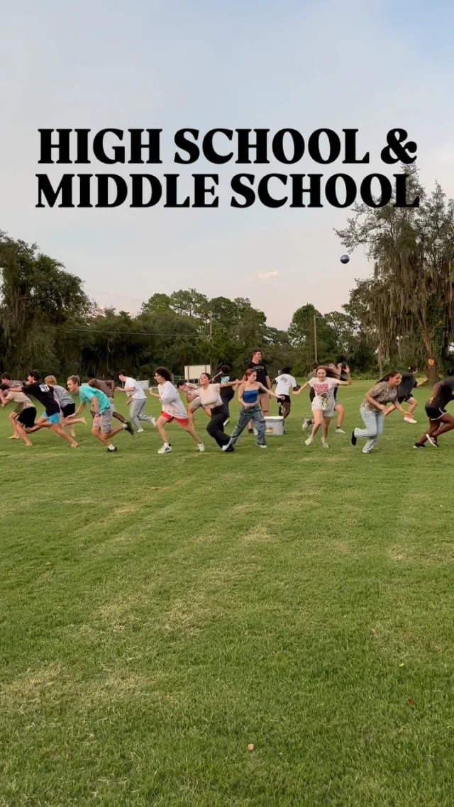 BIG NEWS!!!
This Sunday night 6 to 8:00PM - Middle School *AND* High School will meet together at Crossline Park! You won’t want to miss this first night of high energy games, food, giveaways, and worship!